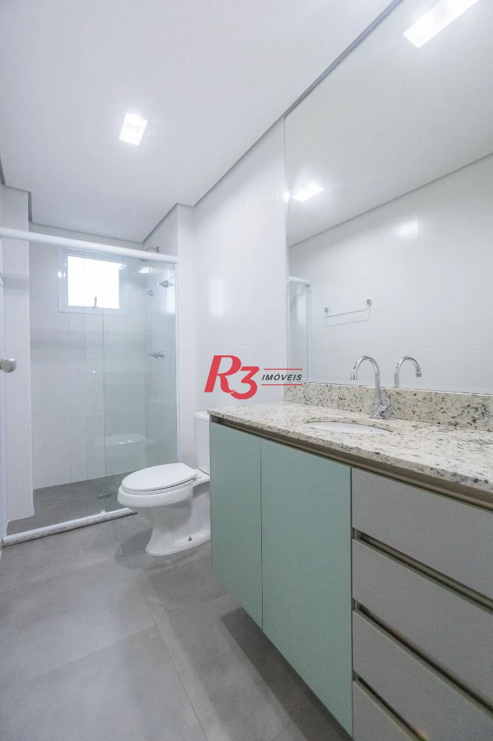 Apartamento com 2 dormitórios para alugar, 90 m² por R$ 5.354,42/mês - Marapé - Santos/SP