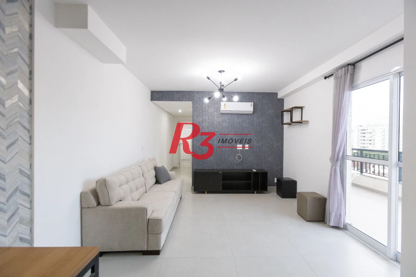 Apartamento com 2 dormitórios para alugar, 90 m² por R$ 5.354,42/mês - Marapé - Santos/SP