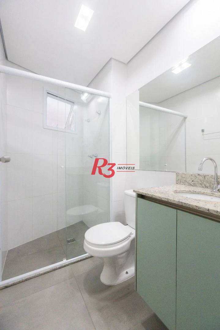 Apartamento com 2 dormitórios para alugar, 90 m² por R$ 5.354,42/mês - Marapé - Santos/SP