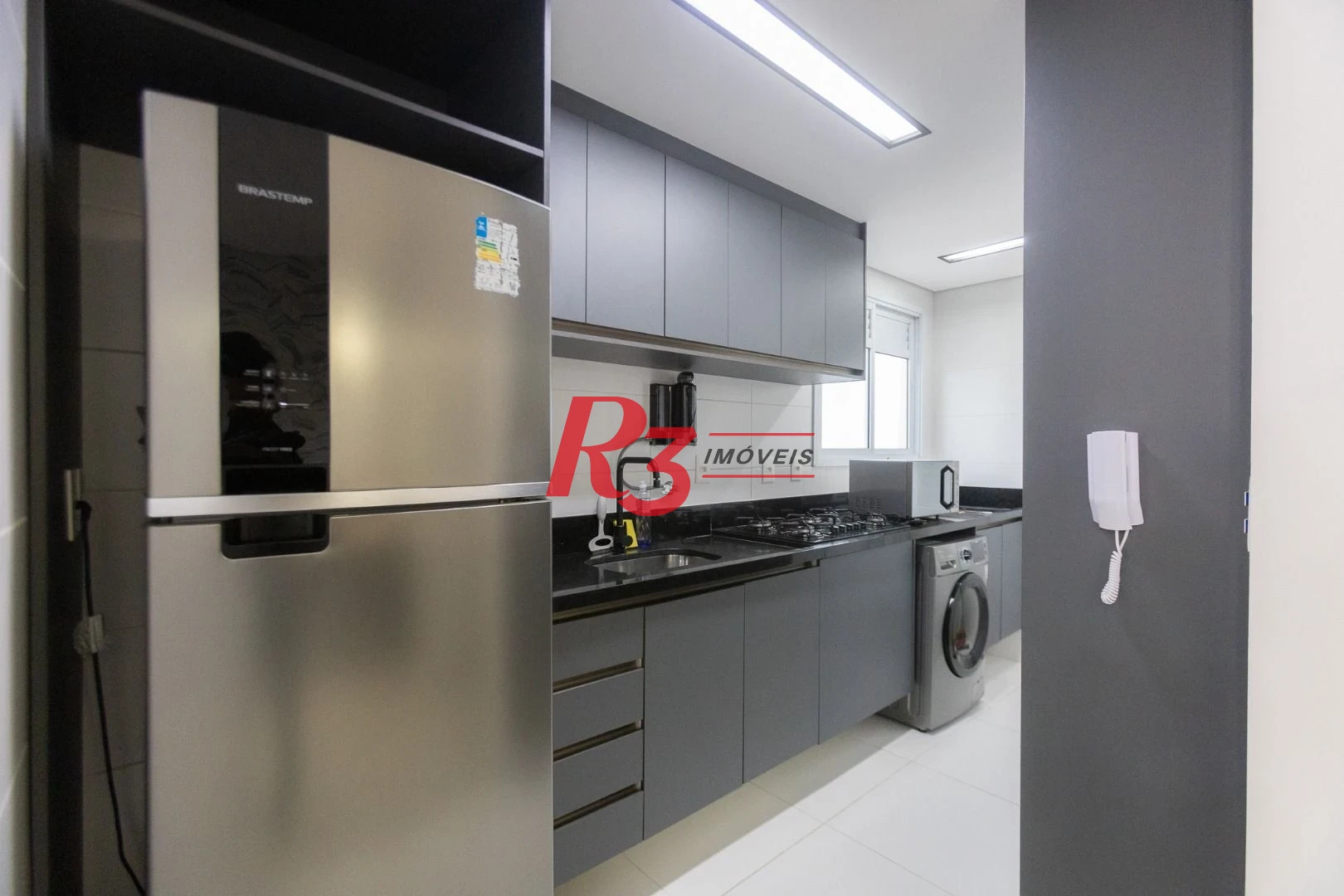 Apartamento com 2 dormitórios para alugar, 90 m² por R$ 5.354,42/mês - Marapé - Santos/SP