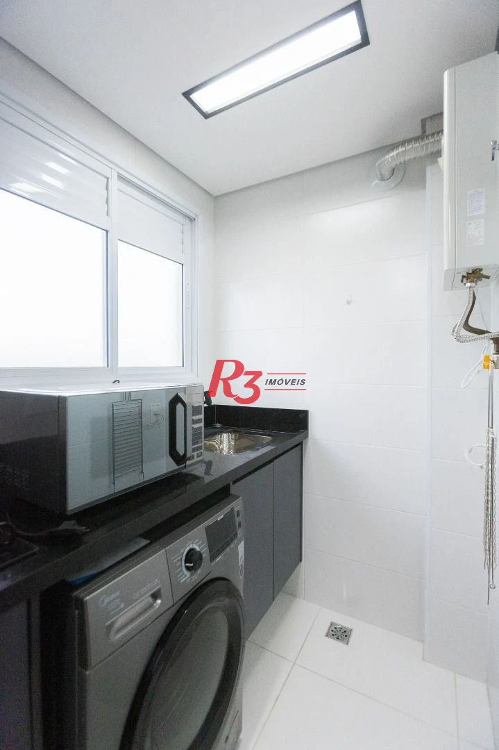 Apartamento com 2 dormitórios para alugar, 90 m² por R$ 5.354,42/mês - Marapé - Santos/SP