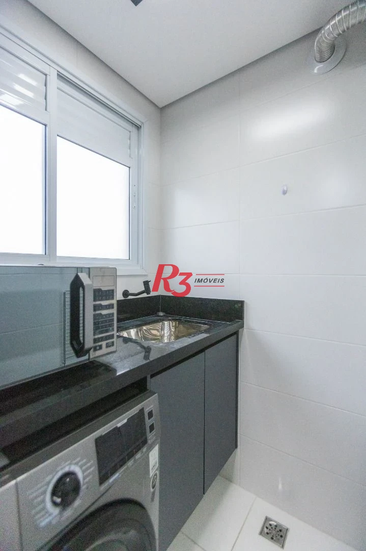 Apartamento com 2 dormitórios para alugar, 90 m² por R$ 5.354,42/mês - Marapé - Santos/SP