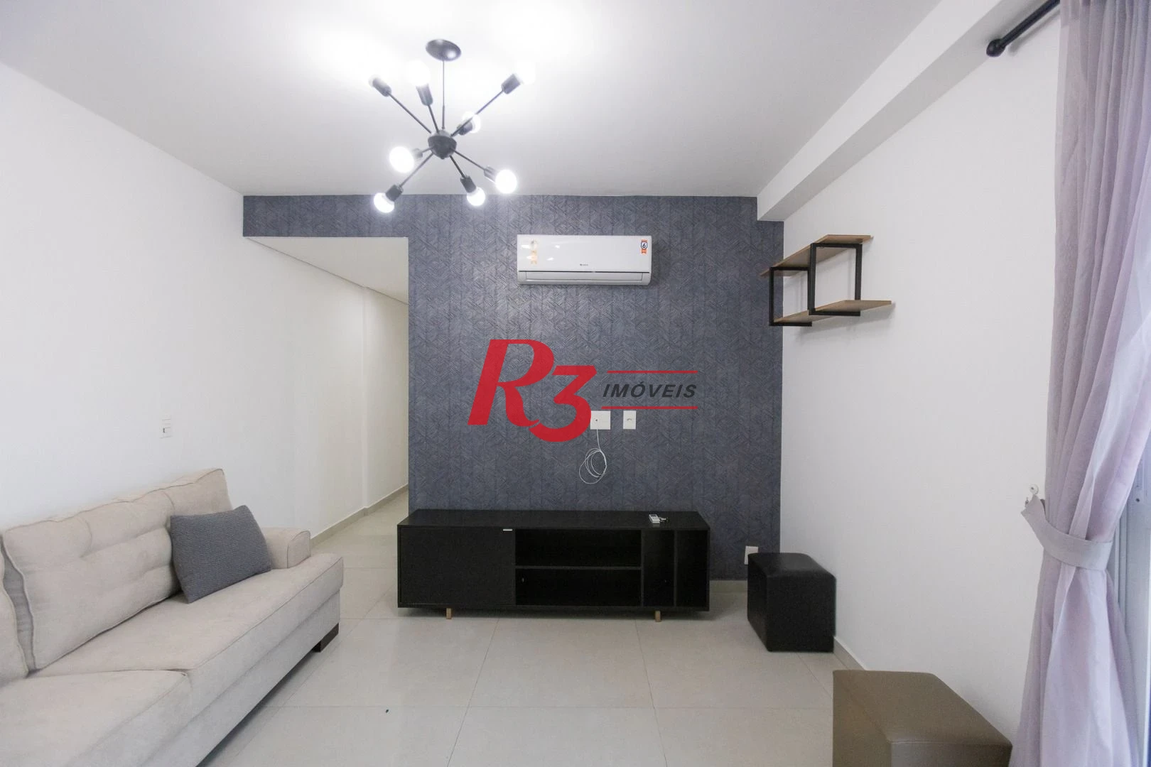 Apartamento com 2 dormitórios para alugar, 90 m² por R$ 5.354,42/mês - Marapé - Santos/SP