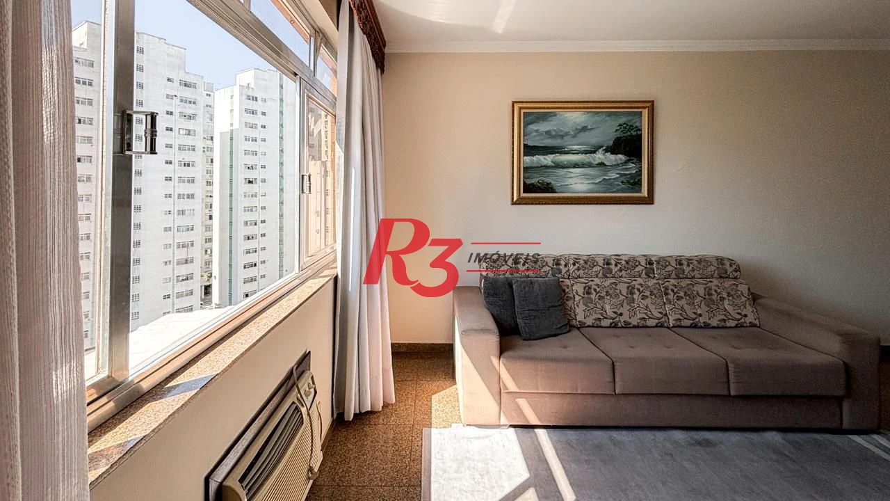 Apartamento com 3 dormitórios à venda, 142 m² por R$ 1.100.000,00 - Boqueirão - Santos/SP