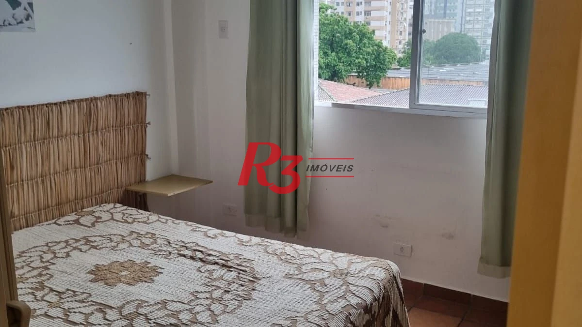 Apartamento com 1 dormitório para alugar, 48 m² por R$ 3.250,00/mês - Aparecida - Santos/SP