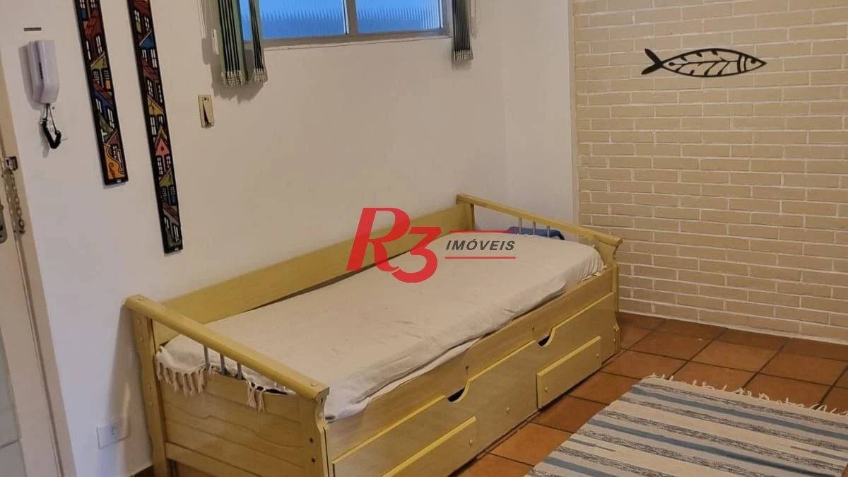 Apartamento com 1 dormitório para alugar, 48 m² por R$ 3.250,00/mês - Aparecida - Santos/SP