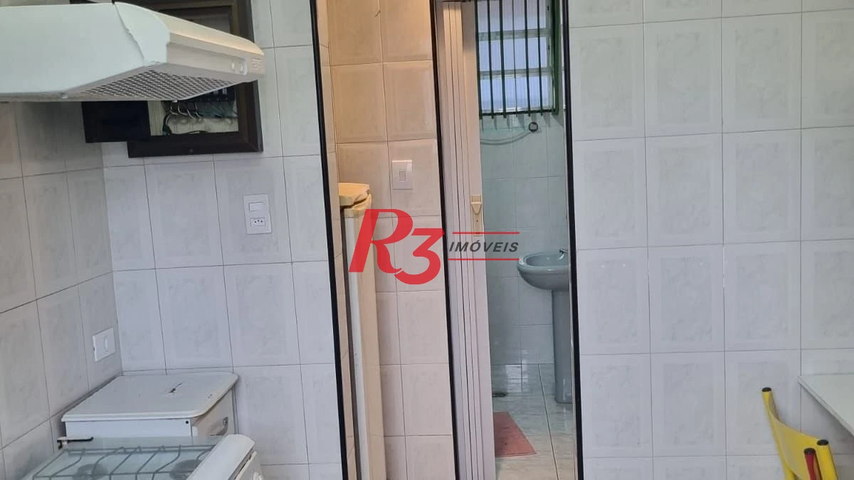 Apartamento com 1 dormitório para alugar, 48 m² por R$ 3.250,00/mês - Aparecida - Santos/SP