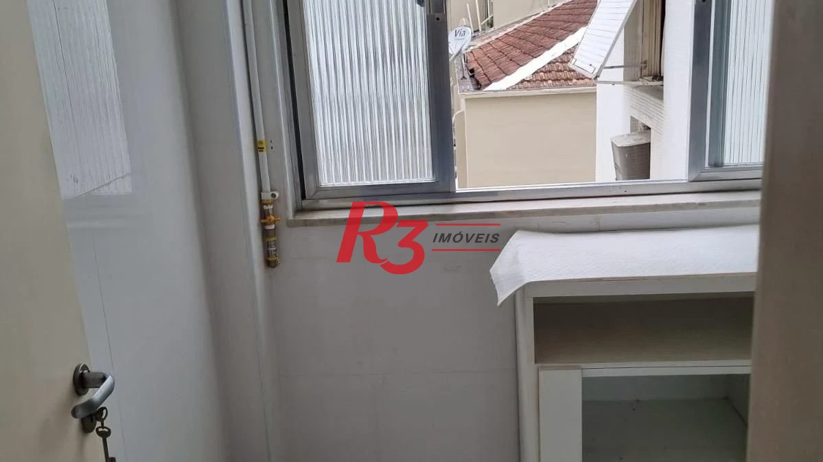 Apartamento com 1 dormitório para alugar, 60 m² por R$ 3.700,00/mês - Pompéia - Santos/SP