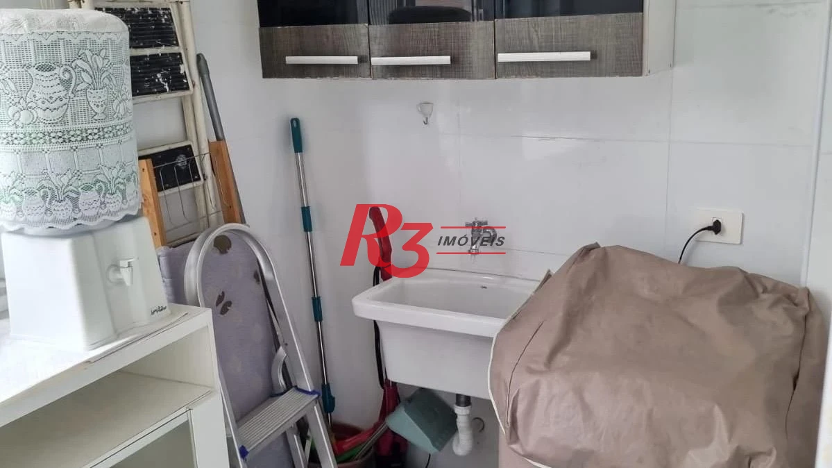 Apartamento com 1 dormitório para alugar, 60 m² por R$ 3.700,00/mês - Pompéia - Santos/SP