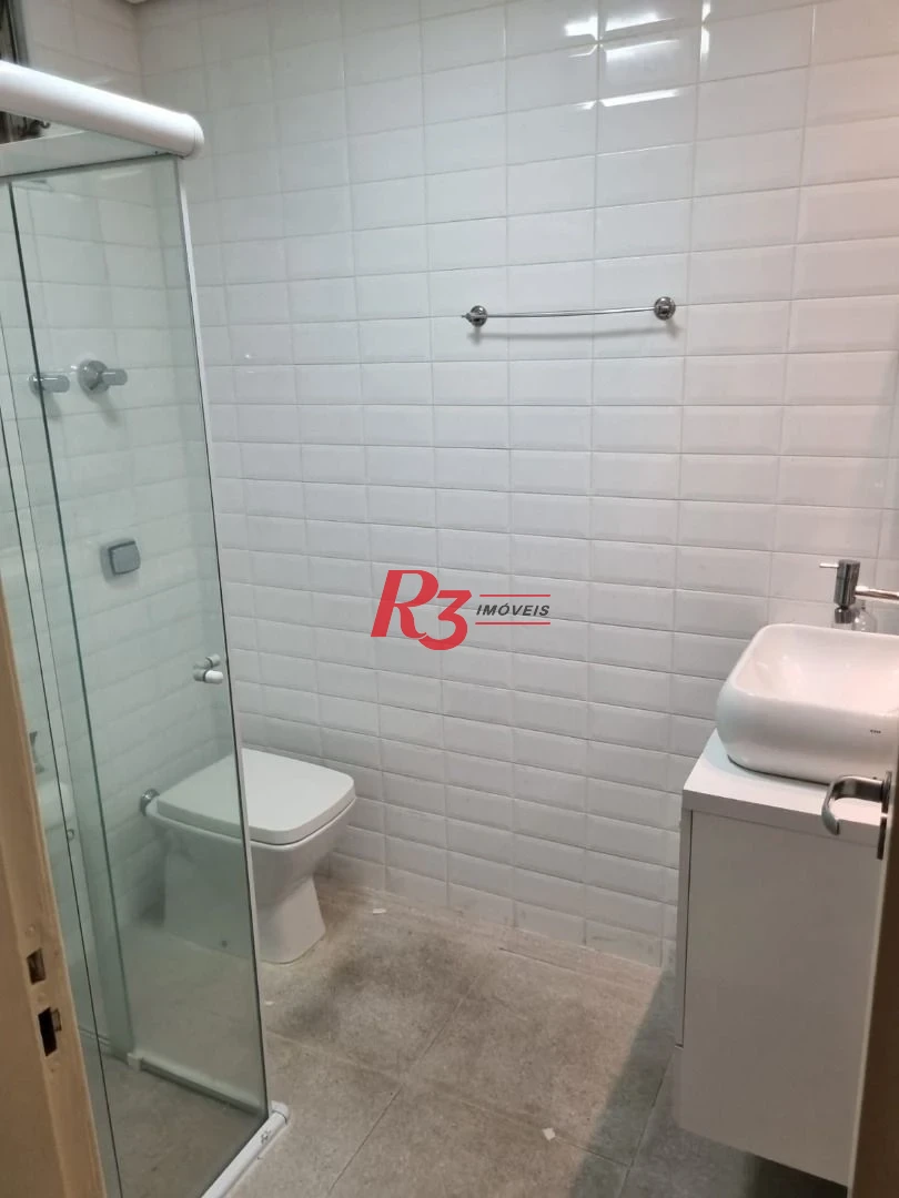 Apartamento com 1 dormitório para alugar, 60 m² por R$ 3.700,00/mês - Pompéia - Santos/SP