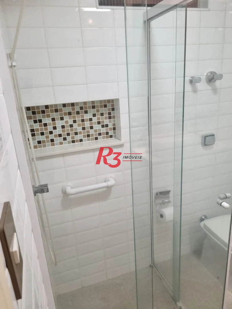 Apartamento com 1 dormitório para alugar, 60 m² por R$ 3.700,00/mês - Pompéia - Santos/SP