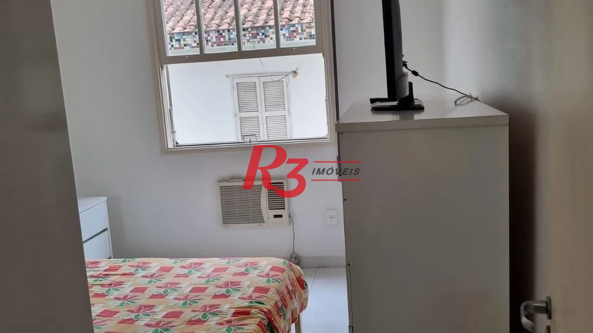 Apartamento com 1 dormitório para alugar, 60 m² por R$ 3.700,00/mês - Pompéia - Santos/SP