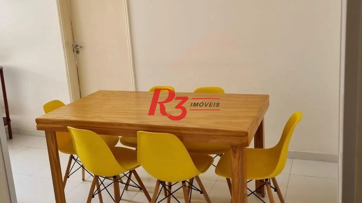 Apartamento com 1 dormitório para alugar, 60 m² por R$ 3.700,00/mês - Pompéia - Santos/SP