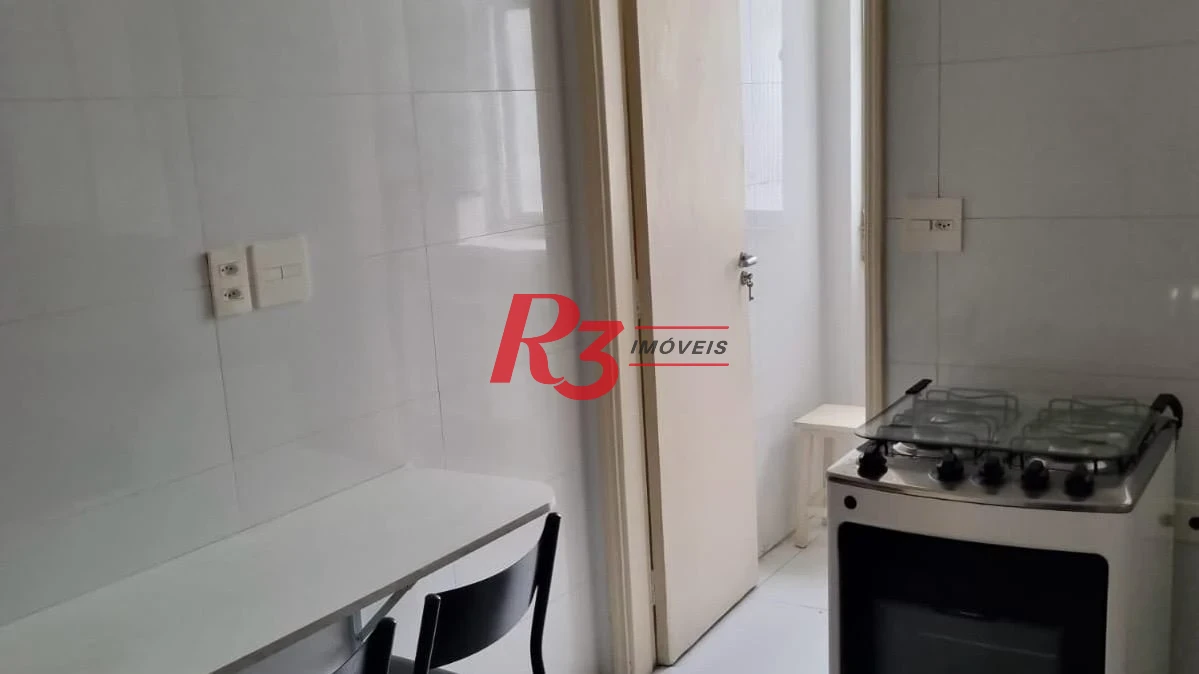Apartamento com 1 dormitório para alugar, 60 m² por R$ 3.700,00/mês - Pompéia - Santos/SP