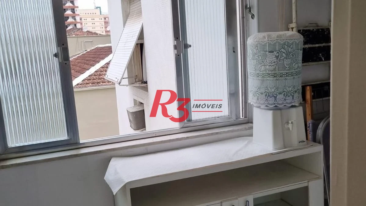 Apartamento com 1 dormitório para alugar, 60 m² por R$ 3.700,00/mês - Pompéia - Santos/SP