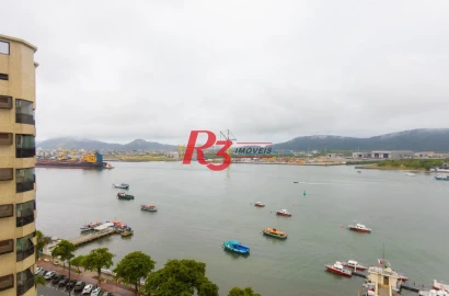 Apartamento com 1 dormitório para alugar, 70 m² por R$ 6.000,00/mês - Ponta da Praia - Santos/SP