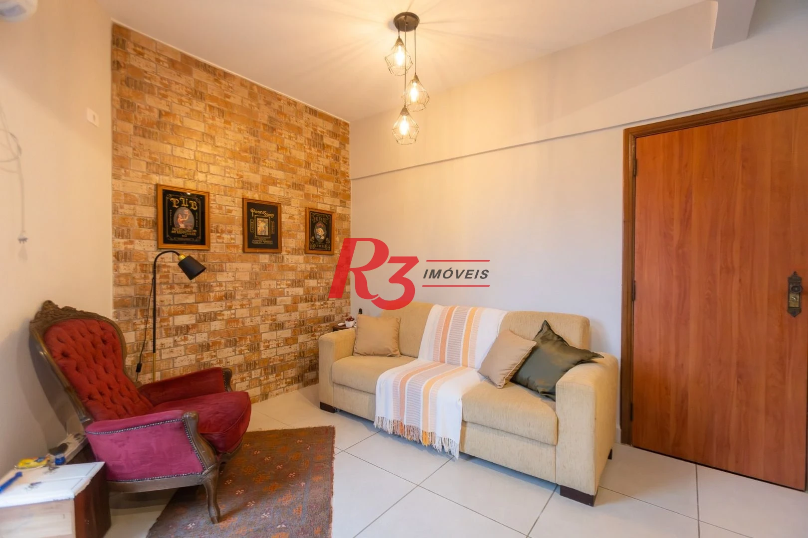 Apartamento com 1 dormitório para alugar, 70 m² por R$ 6.000,00/mês - Ponta da Praia - Santos/SP