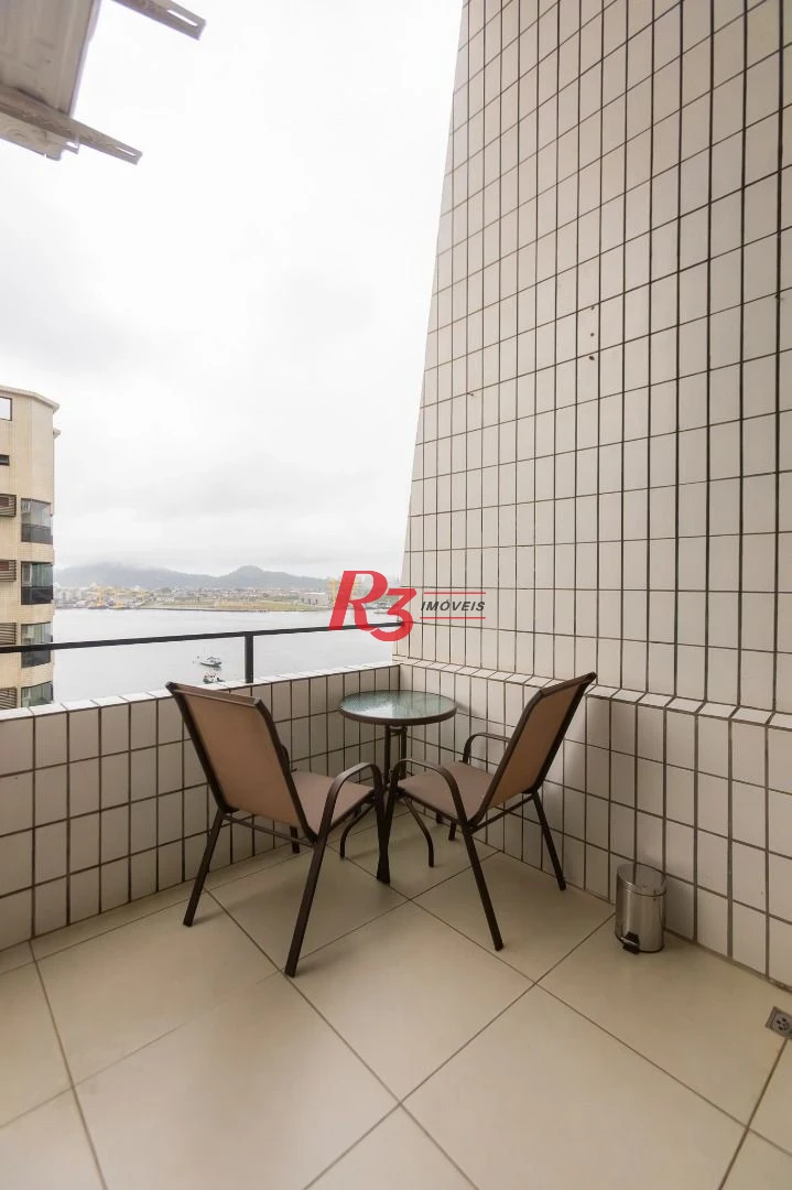 Apartamento com 1 dormitório para alugar, 70 m² por R$ 6.000,00/mês - Ponta da Praia - Santos/SP