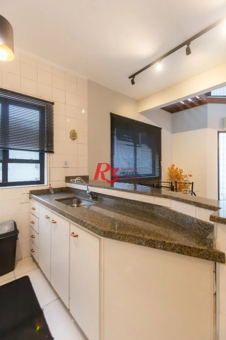 Apartamento com 1 dormitório para alugar, 70 m² por R$ 6.000,00/mês - Ponta da Praia - Santos/SP