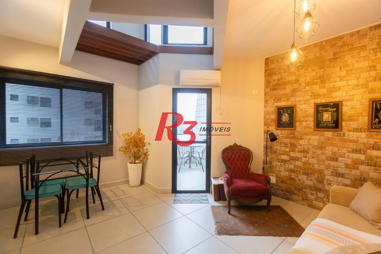 Apartamento com 1 dormitório para alugar, 70 m² por R$ 6.000,00/mês - Ponta da Praia - Santos/SP