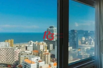 Flat com 1 dormitório à venda, 26 m² por R$ 310.000,00 - Gonzaga - Santos/SP