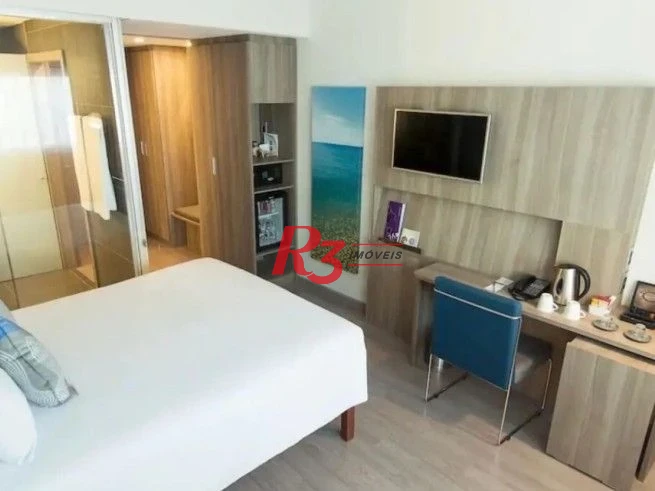 Flat com 1 dormitório à venda, 26 m² por R$ 310.000,00 - Gonzaga - Santos/SP