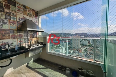 Apartamento com 2 dormitórios à venda, 63 m² por R$ 800.000,00 - Campo Grande - Santos/SP