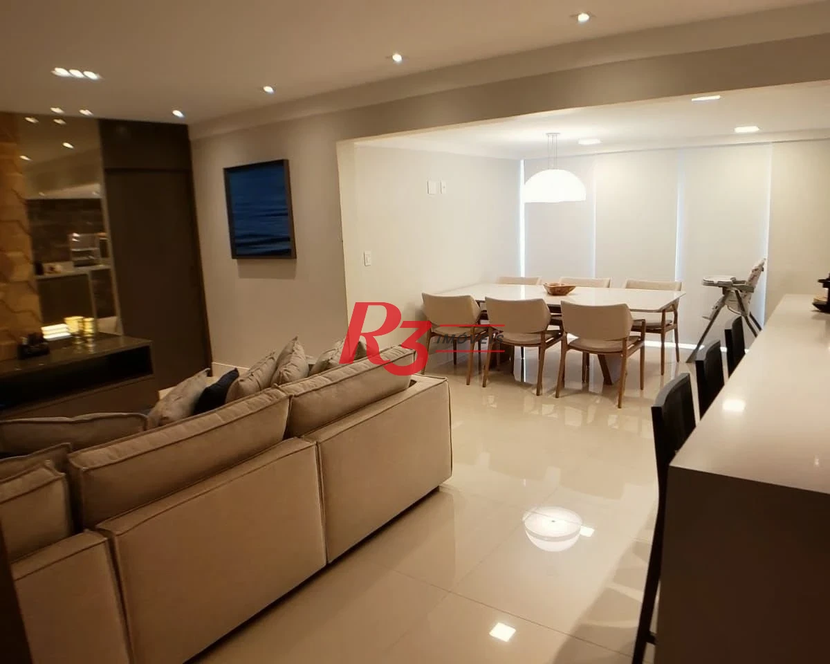 Apartamento com 3 dormitórios à venda, 125 m² por R$ 1.990.000,00 - Ponta da Praia - Santos/SP