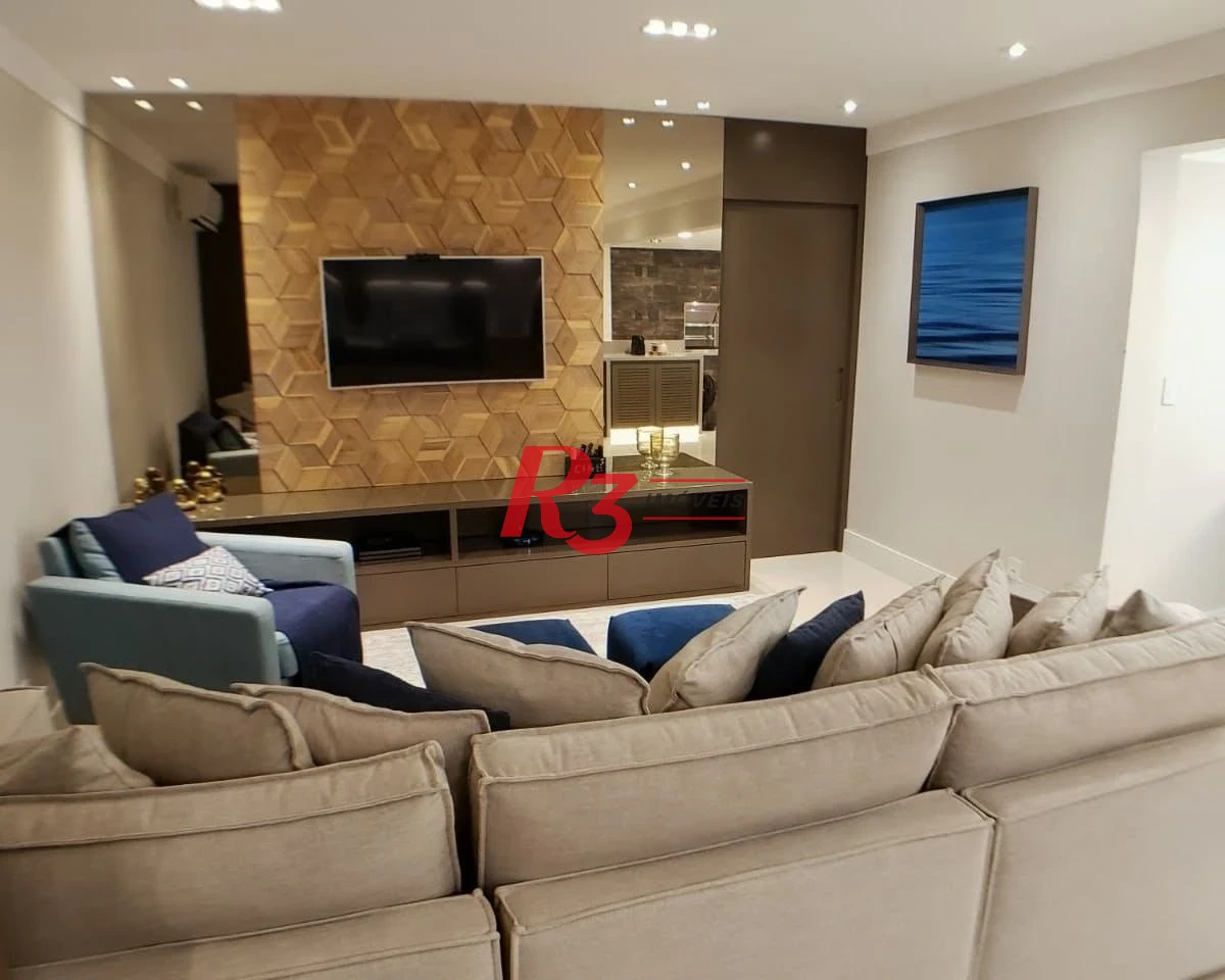 Apartamento com 3 dormitórios à venda, 125 m² por R$ 1.990.000,00 - Ponta da Praia - Santos/SP