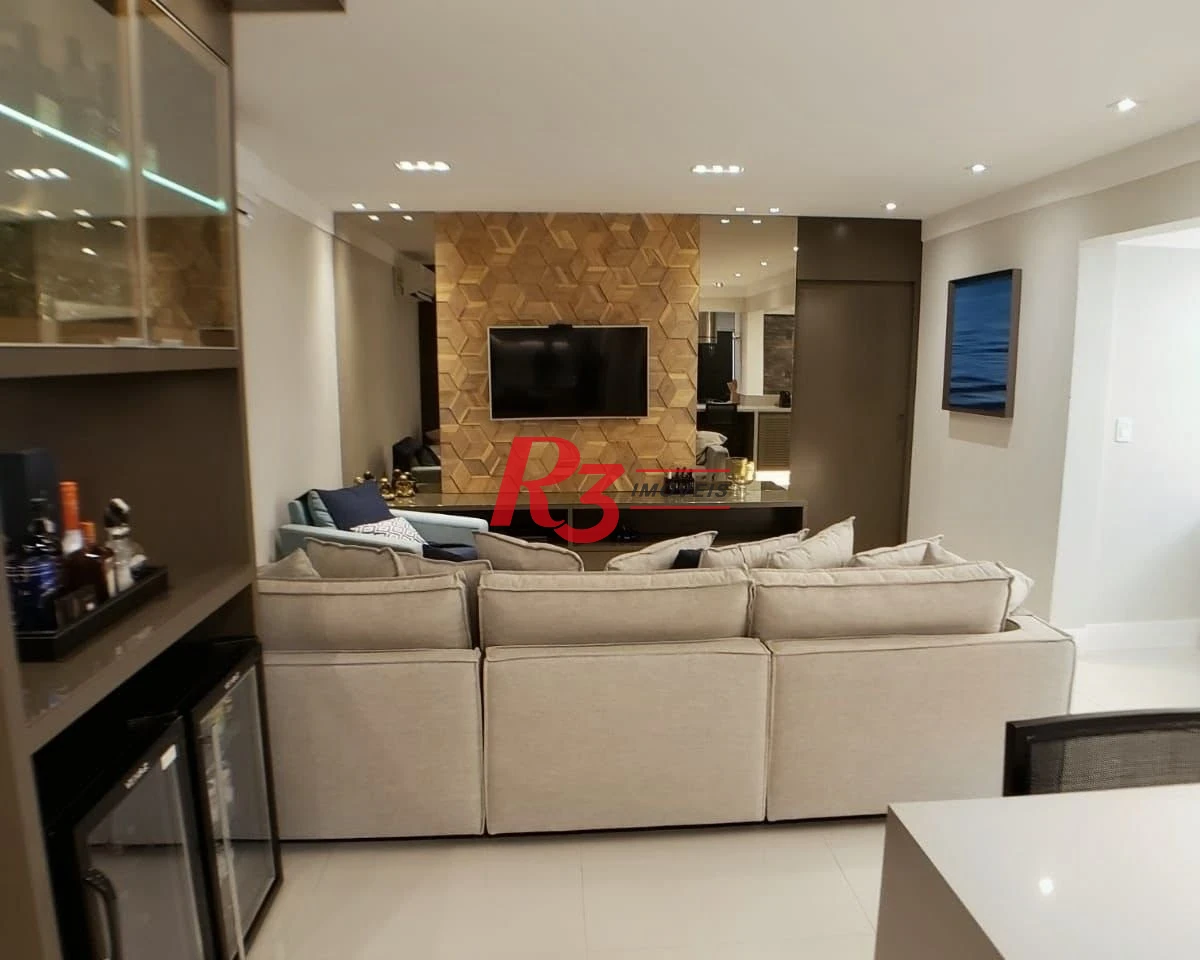 Apartamento com 3 dormitórios à venda, 125 m² por R$ 1.990.000,00 - Ponta da Praia - Santos/SP
