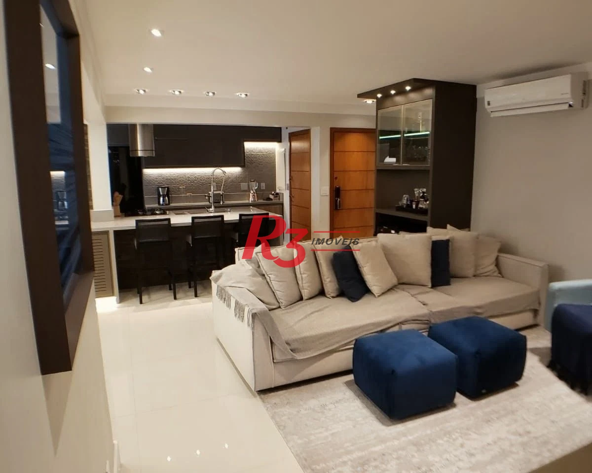 Apartamento com 3 dormitórios à venda, 125 m² por R$ 1.990.000,00 - Ponta da Praia - Santos/SP