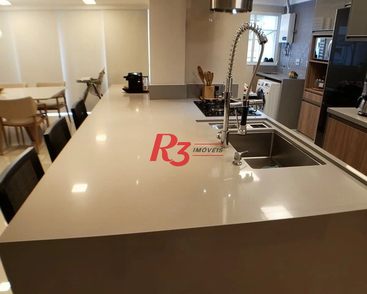 Apartamento com 3 dormitórios à venda, 125 m² por R$ 1.990.000,00 - Ponta da Praia - Santos/SP