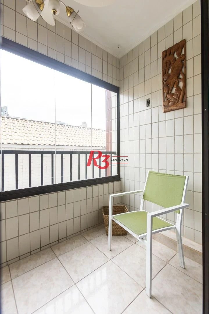 Apartamento com 2 dormitórios para alugar, 90 m² por R$ 4.500,00/mês - Campo Grande - Santos/SP