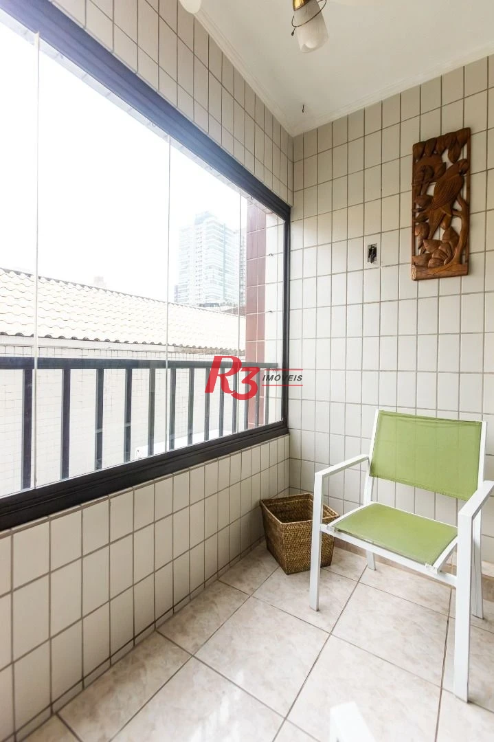 Apartamento com 2 dormitórios para alugar, 90 m² por R$ 4.500,00/mês - Campo Grande - Santos/SP