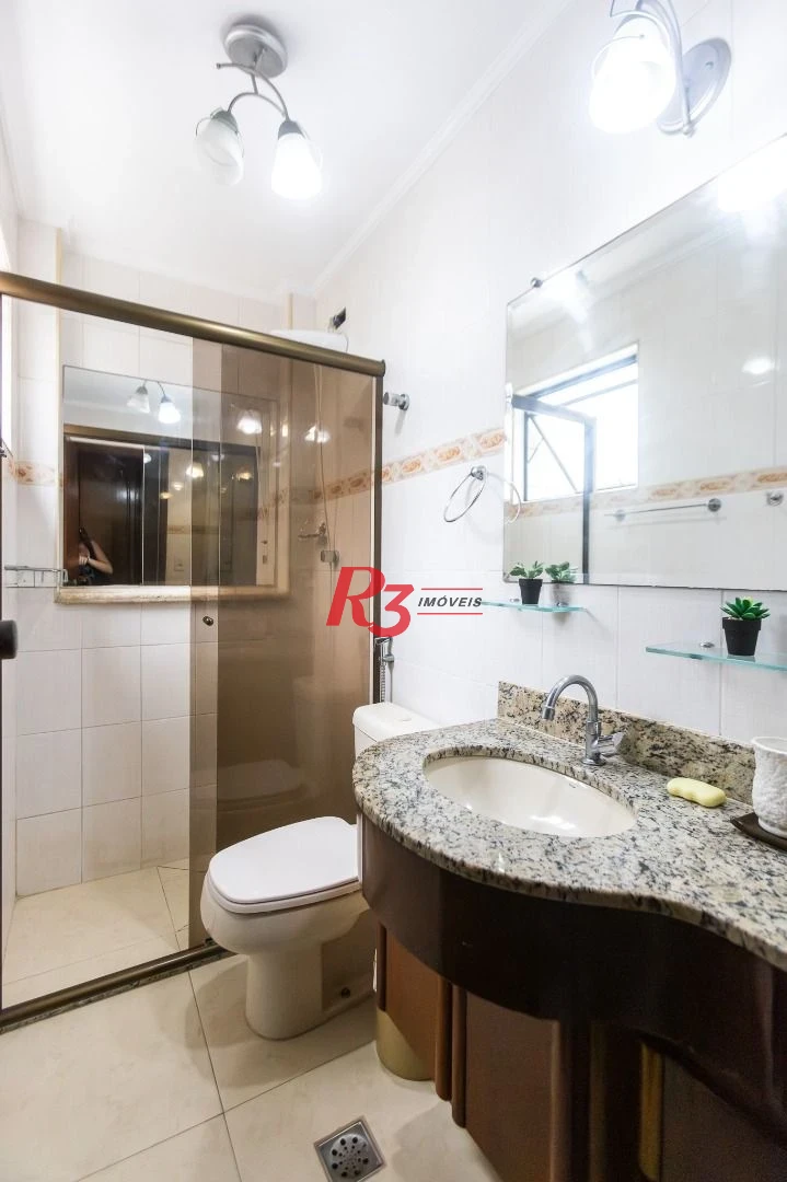 Apartamento com 2 dormitórios para alugar, 90 m² por R$ 4.500,00/mês - Campo Grande - Santos/SP