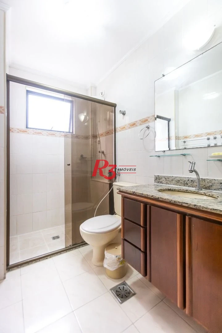 Apartamento com 2 dormitórios para alugar, 90 m² por R$ 4.500,00/mês - Campo Grande - Santos/SP