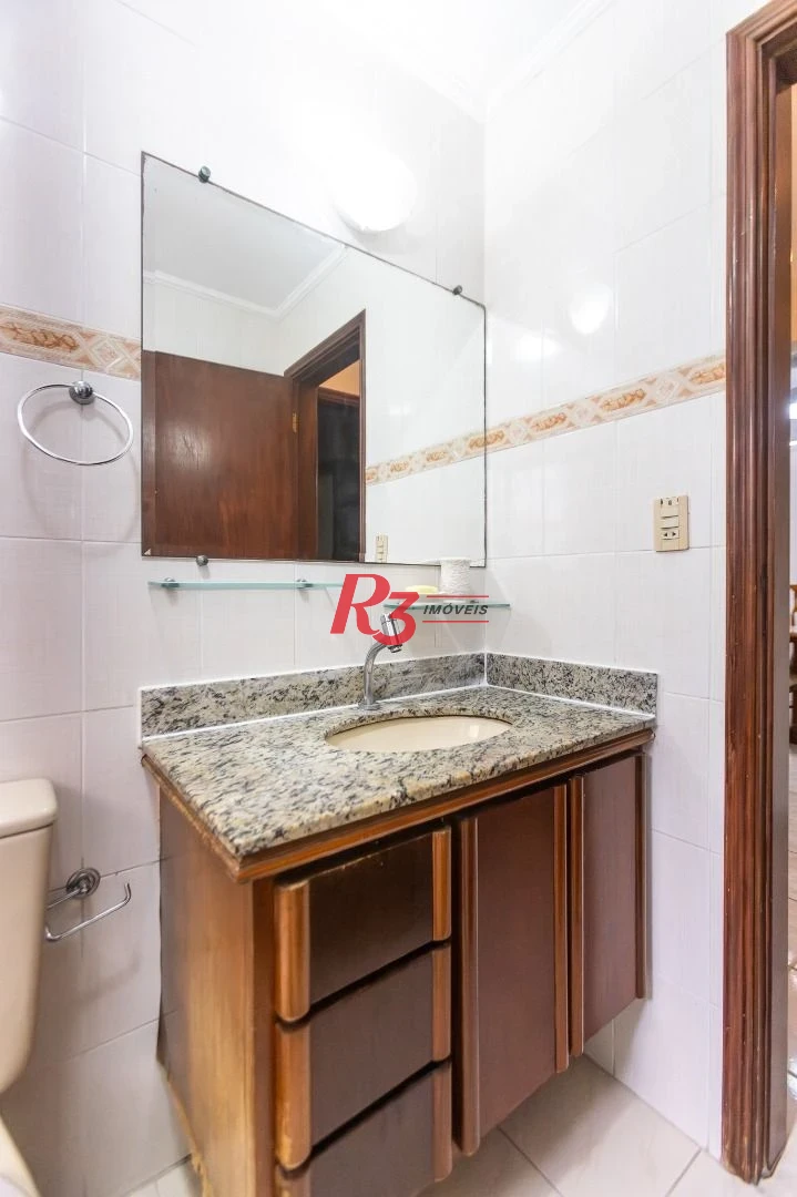 Apartamento com 2 dormitórios para alugar, 90 m² por R$ 4.500,00/mês - Campo Grande - Santos/SP