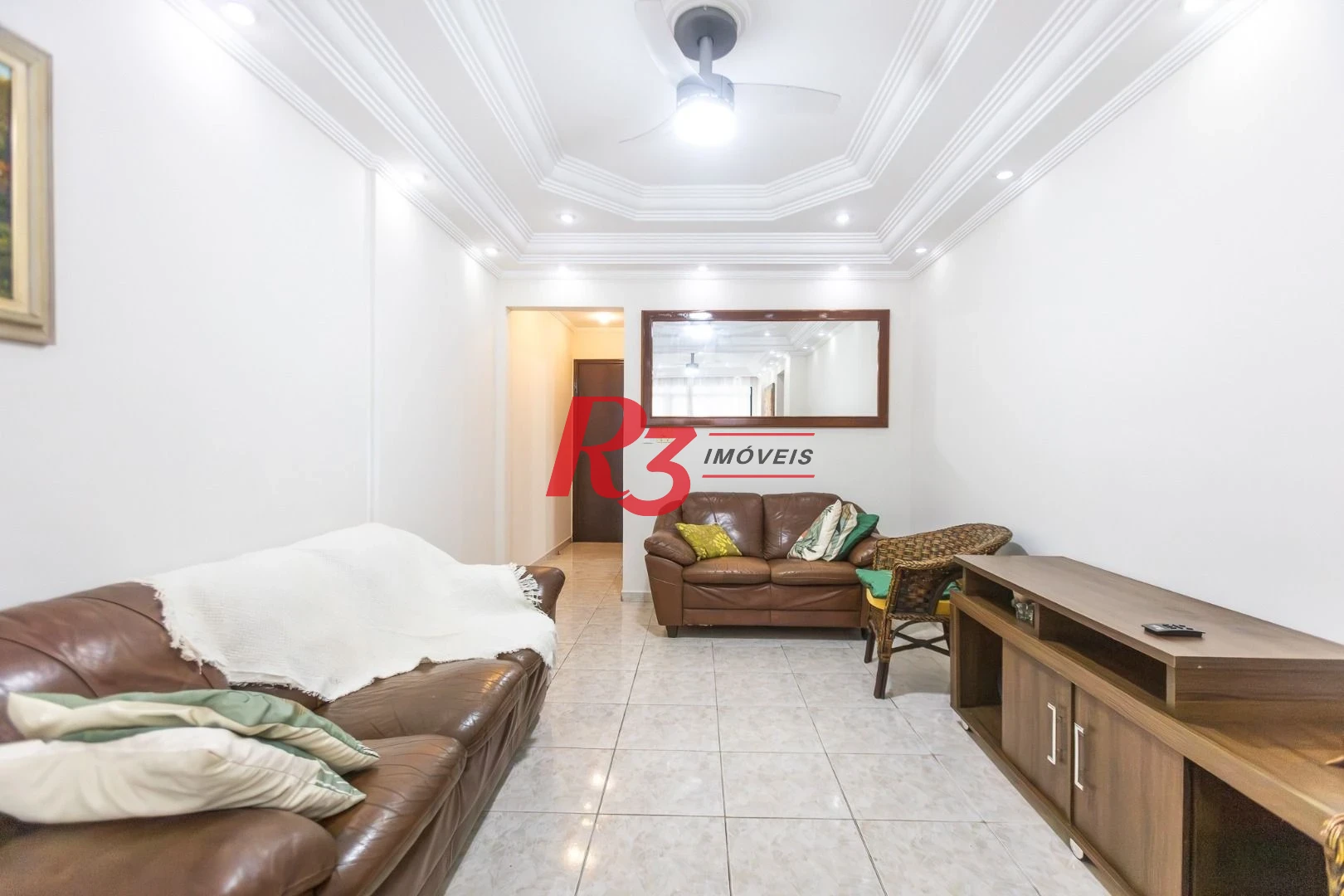 Apartamento com 2 dormitórios para alugar, 90 m² por R$ 4.500,00/mês - Campo Grande - Santos/SP