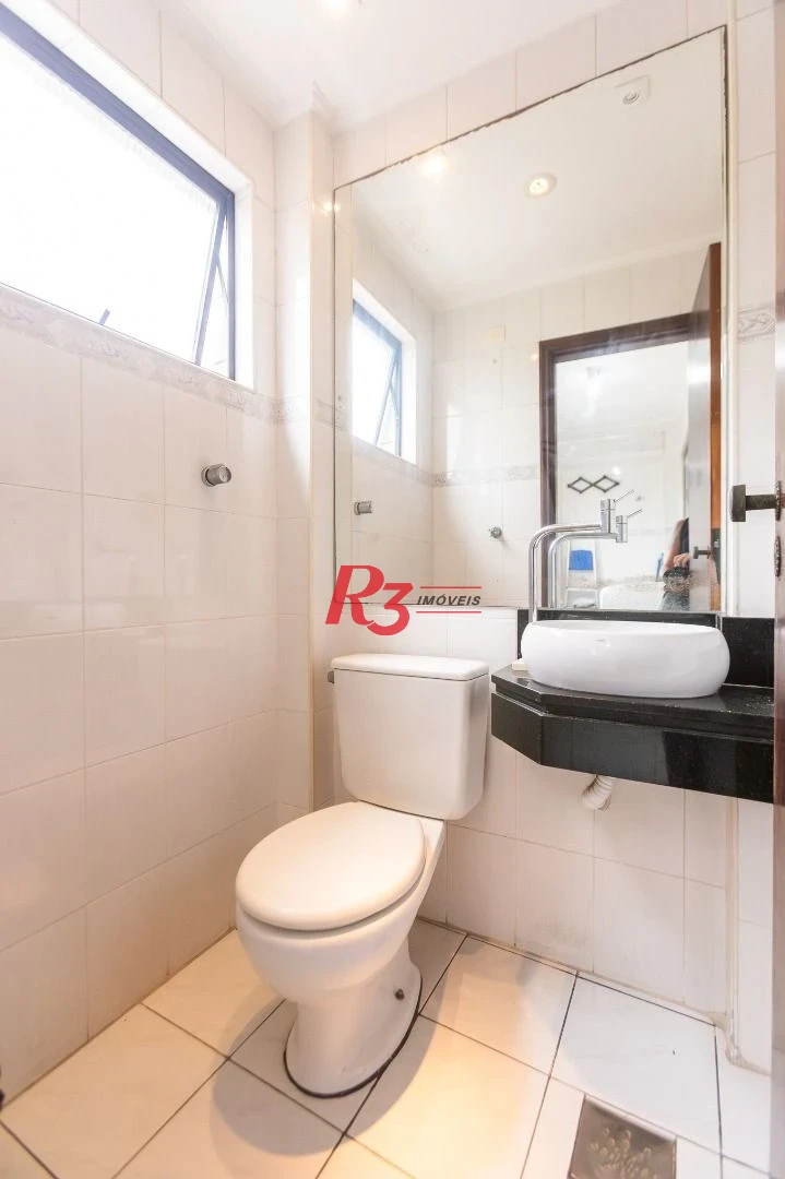 Apartamento com 2 dormitórios para alugar, 90 m² por R$ 4.500,00/mês - Campo Grande - Santos/SP