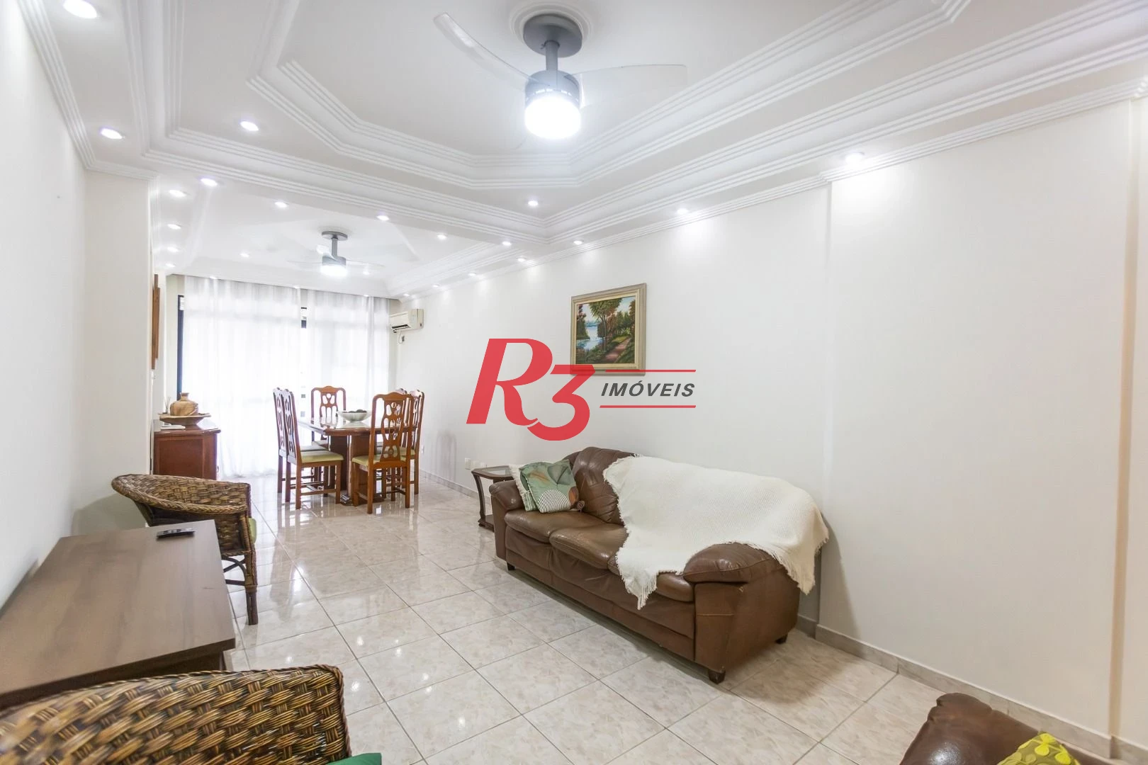 Apartamento com 2 dormitórios para alugar, 90 m² por R$ 4.500,00/mês - Campo Grande - Santos/SP