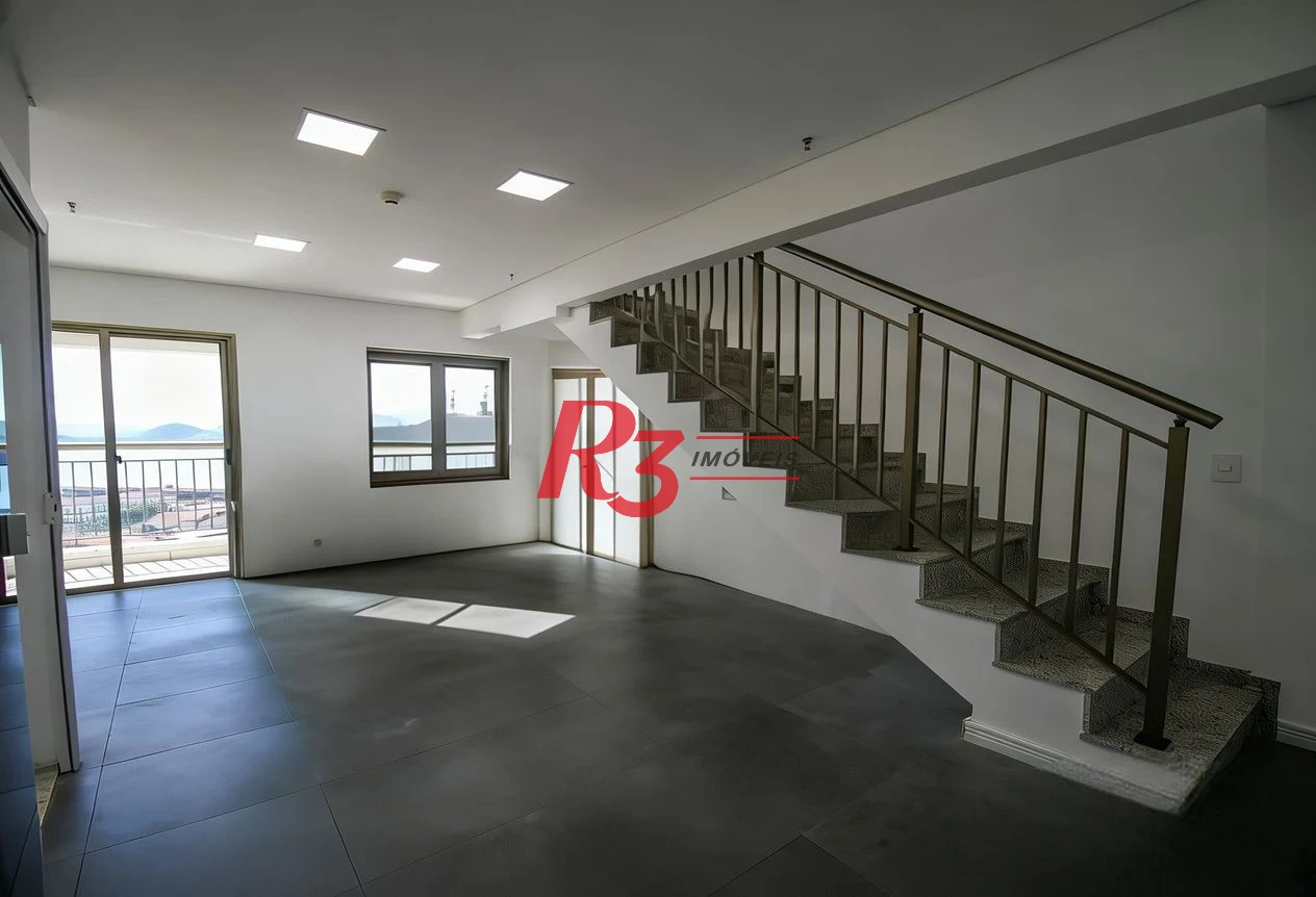 Sala para alugar, 94 m² por R$ 4.100,00/mês - Valongo - Santos/SP