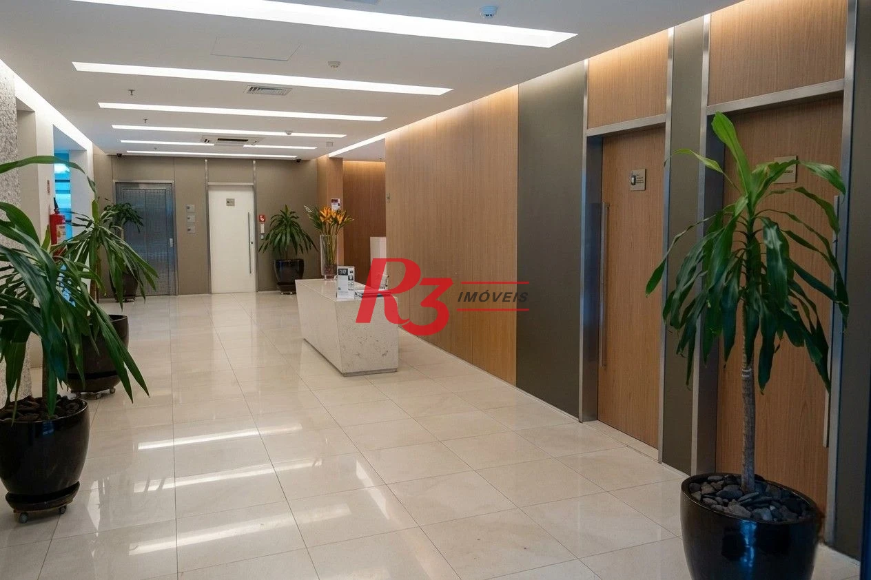 Sala para alugar, 94 m² por R$ 4.100,00/mês - Valongo - Santos/SP