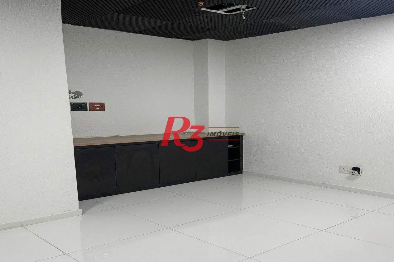 Sala para alugar, 94 m² por R$ 4.100,00/mês - Valongo - Santos/SP