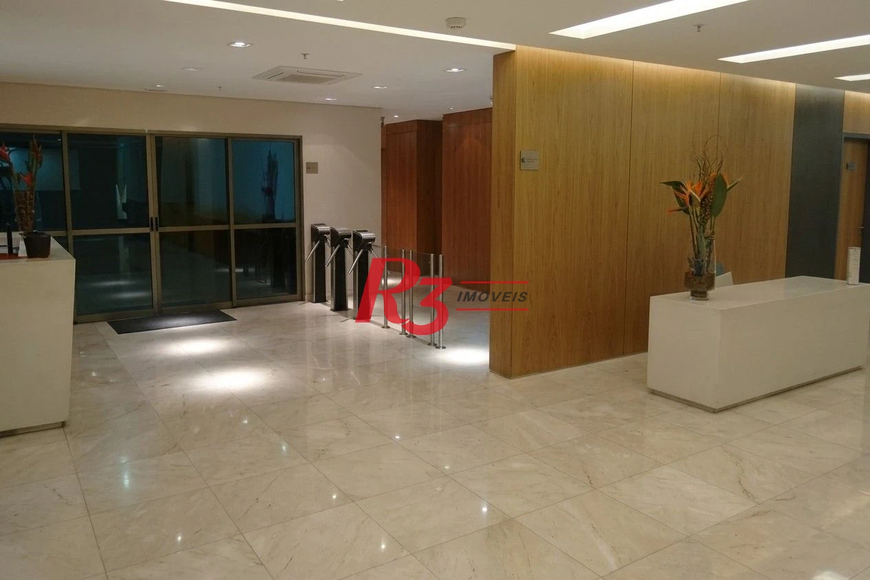 Sala para alugar, 94 m² por R$ 4.100,00/mês - Valongo - Santos/SP