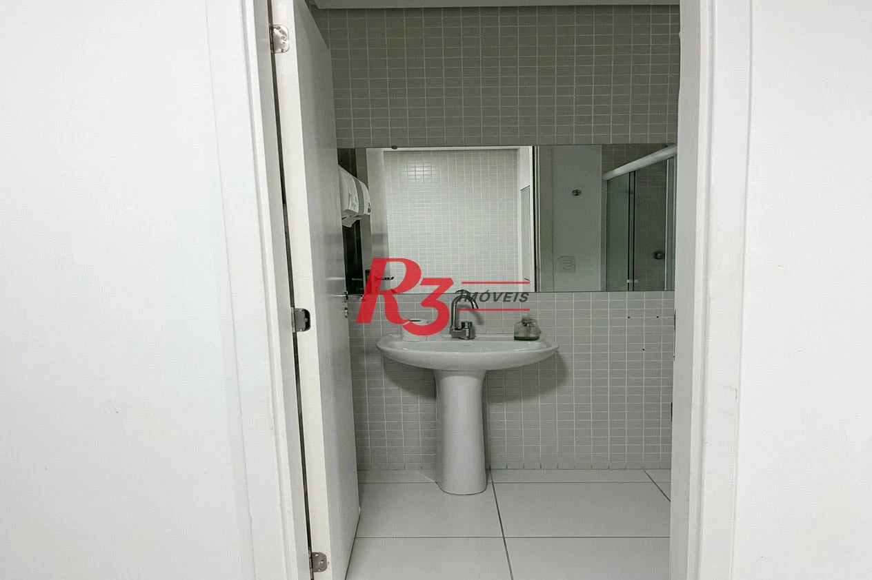 Sala para alugar, 94 m² por R$ 4.100,00/mês - Valongo - Santos/SP