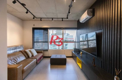 Apartamento com 2 dormitórios à venda, 72 m² por R$ 1.030.000,00 - Embaré - Santos/SP