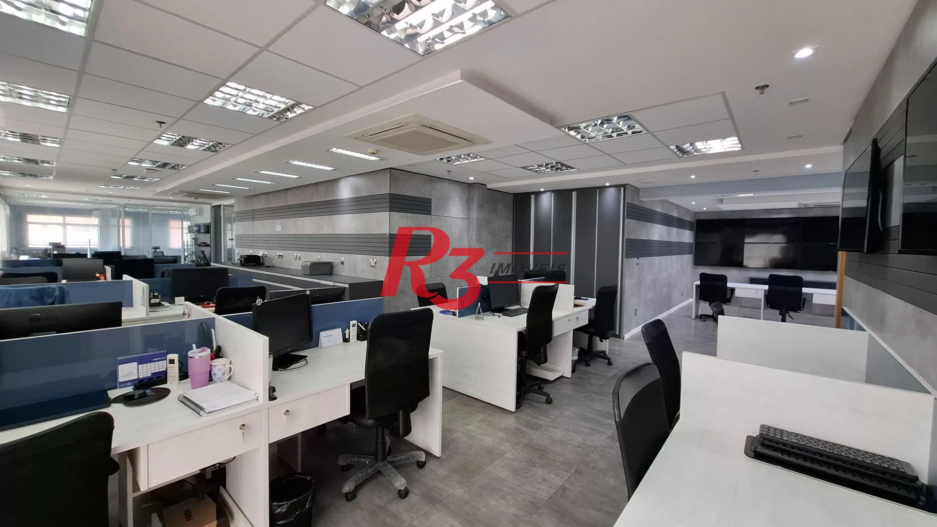 Sala (meia laje) à venda, 340 m² PORTEIRA FECHADA por R$ 4.000.000 - Vila Matias - Santos/SP