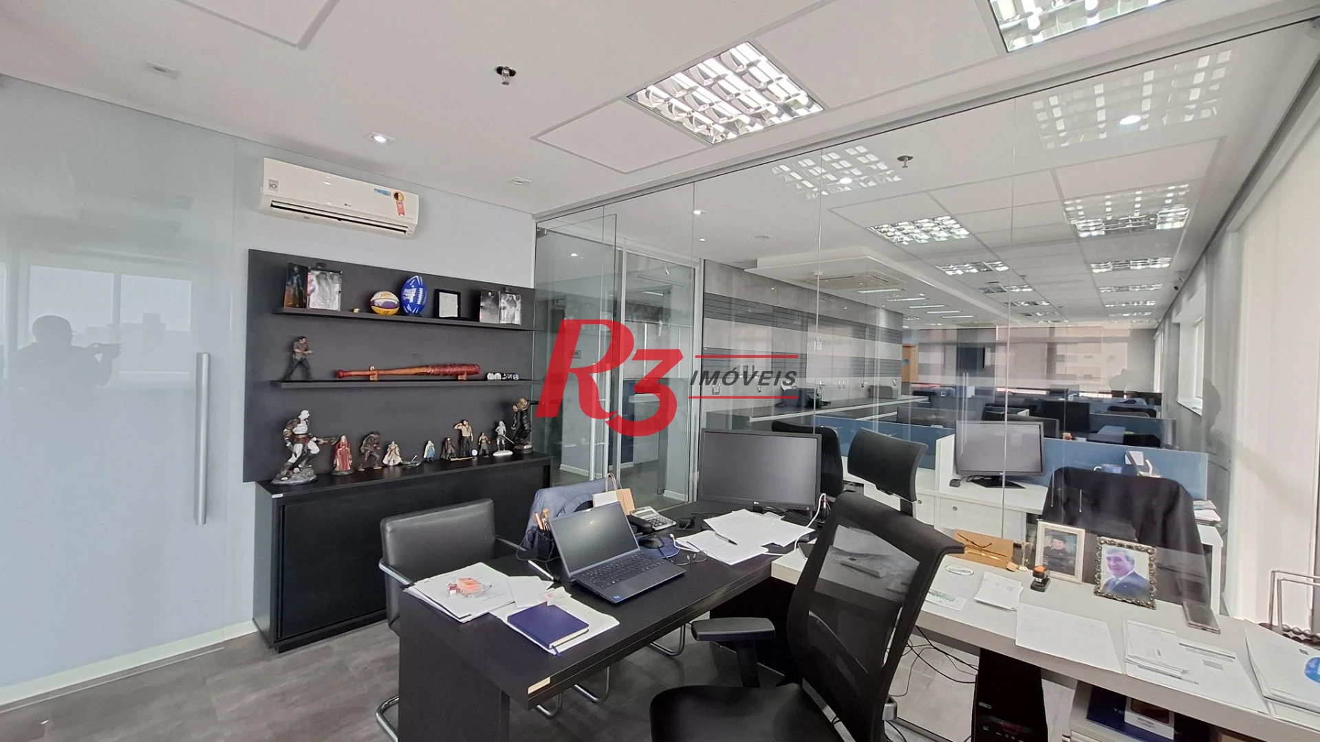 Sala (meia laje) à venda, 340 m² PORTEIRA FECHADA por R$ 4.000.000 - Vila Matias - Santos/SP
