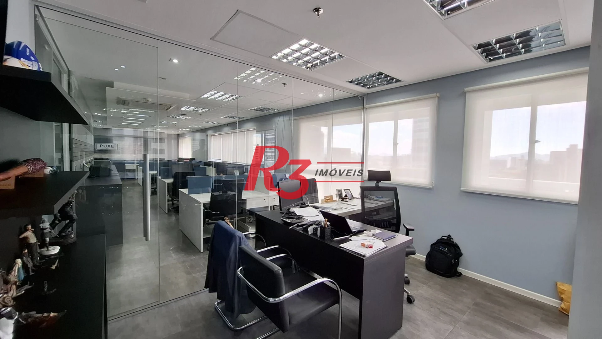 Sala (meia laje) à venda, 340 m² PORTEIRA FECHADA por R$ 4.000.000 - Vila Matias - Santos/SP