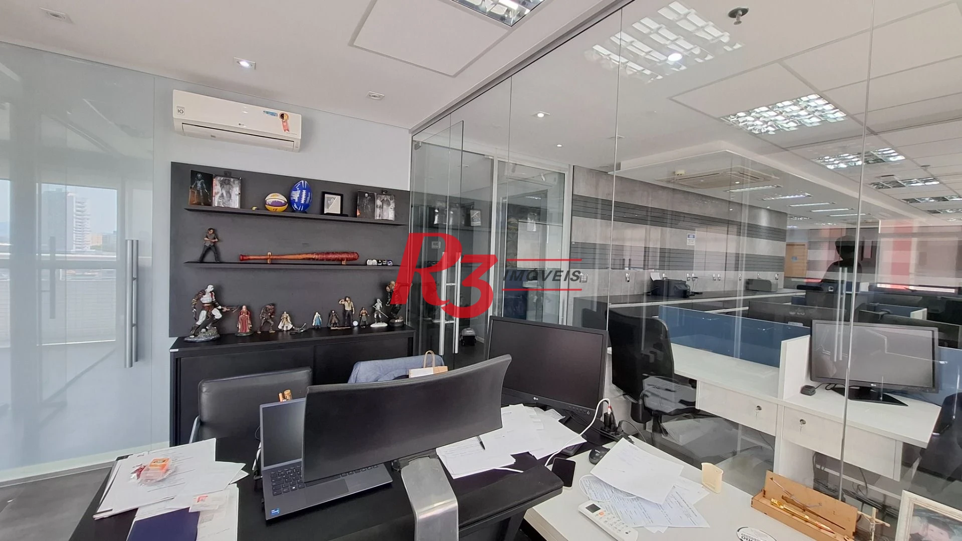 Sala (meia laje) à venda, 340 m² PORTEIRA FECHADA por R$ 4.000.000 - Vila Matias - Santos/SP